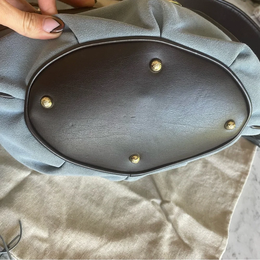 RARE LANCEL PARIS BB Brigitte Bardot bag. Suede blue. - Picture 5 of 16